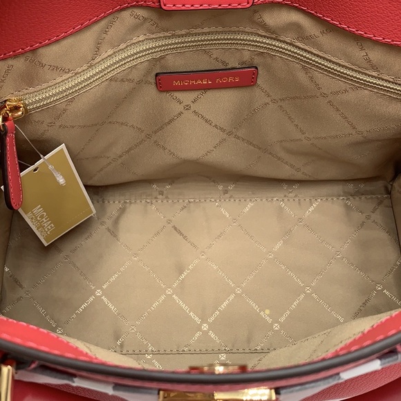 Michael Kors Hamilton Medium Leather Satchel NWT - Picture 9 of 14